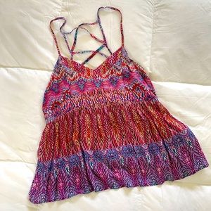 Buckle✨Bright Patterned Tank Top